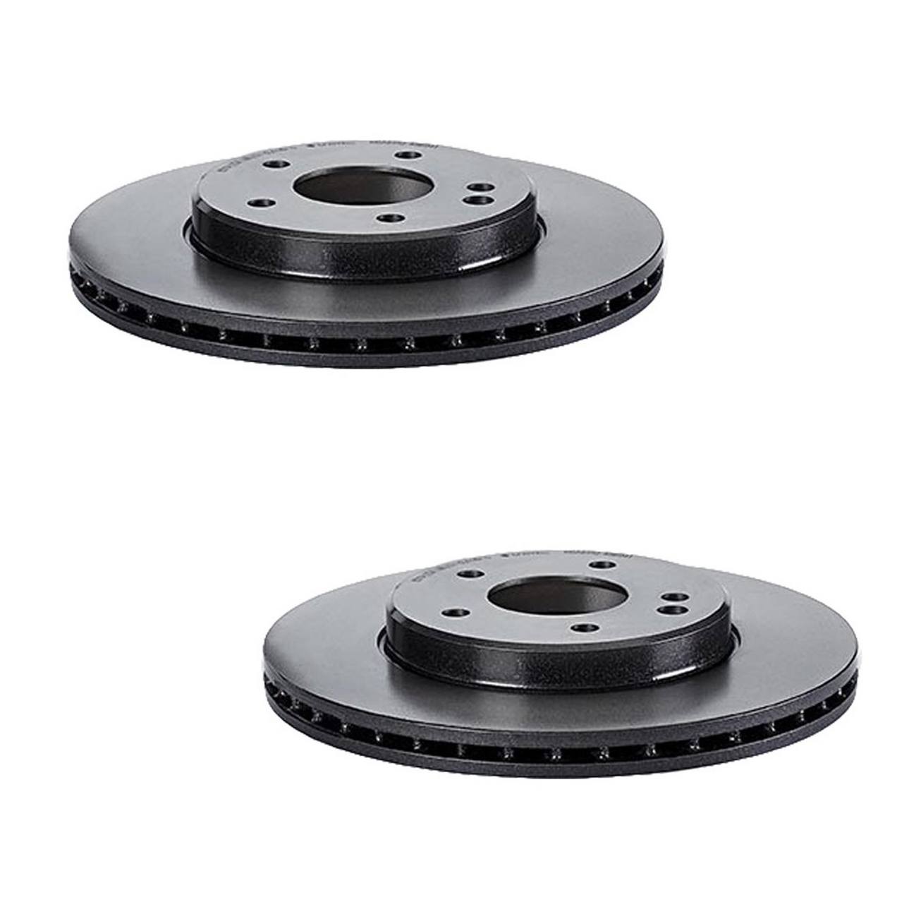 Mercedes Brakes Kit - Pads & Rotors Front and Rear (248mm/258mm) (Low-Met) 202423001264 - Brembo 1598032KIT